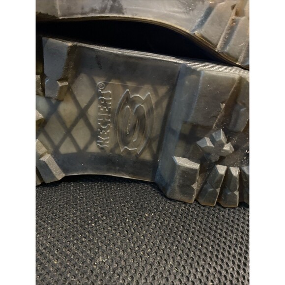 Skechers Mens Size 11 Y2K Shoes Chunky Sole Oxfords Leather‎ Lace Up Black Heavy - Picture 10 of 11